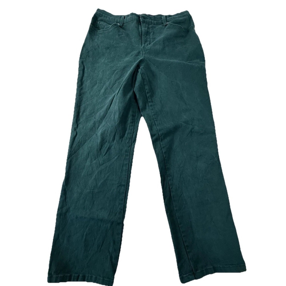 Gloria Vanderbilt Denim Green Zip Button 5-Pocket Women's Jeans